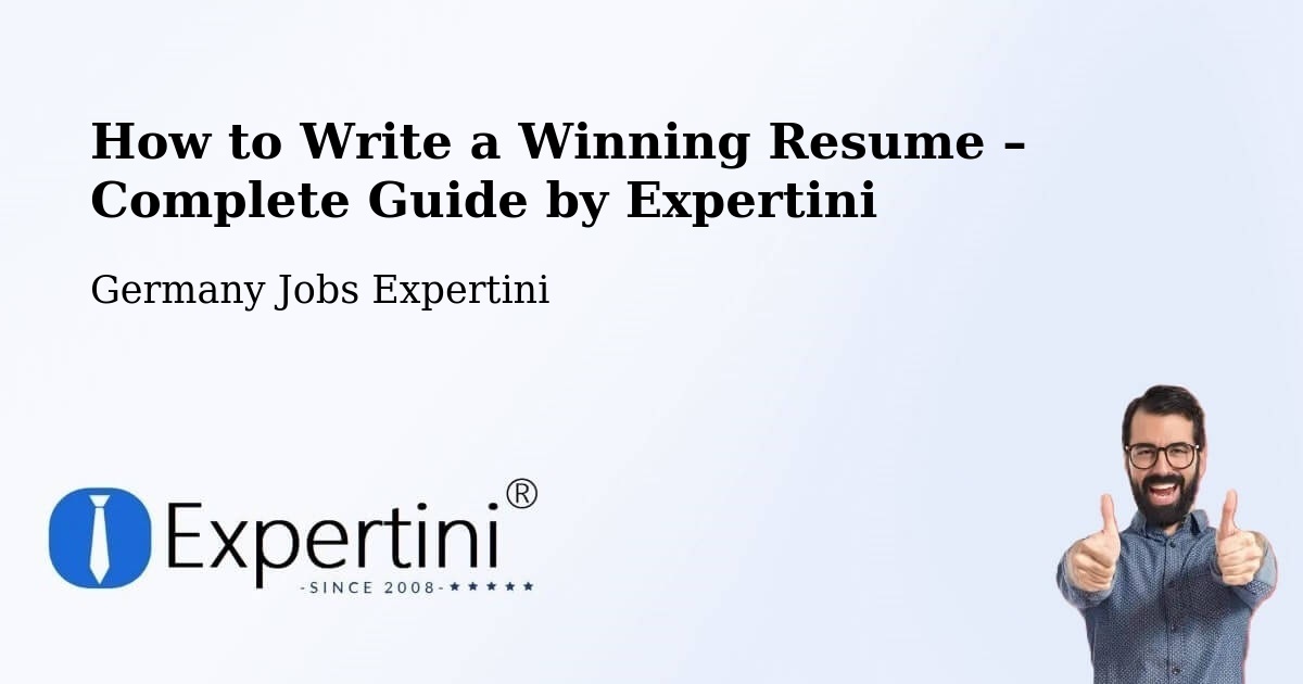 Resume Writing Guide for Job Seekers – Hohn - Hohn, Germany Jobs Expertini